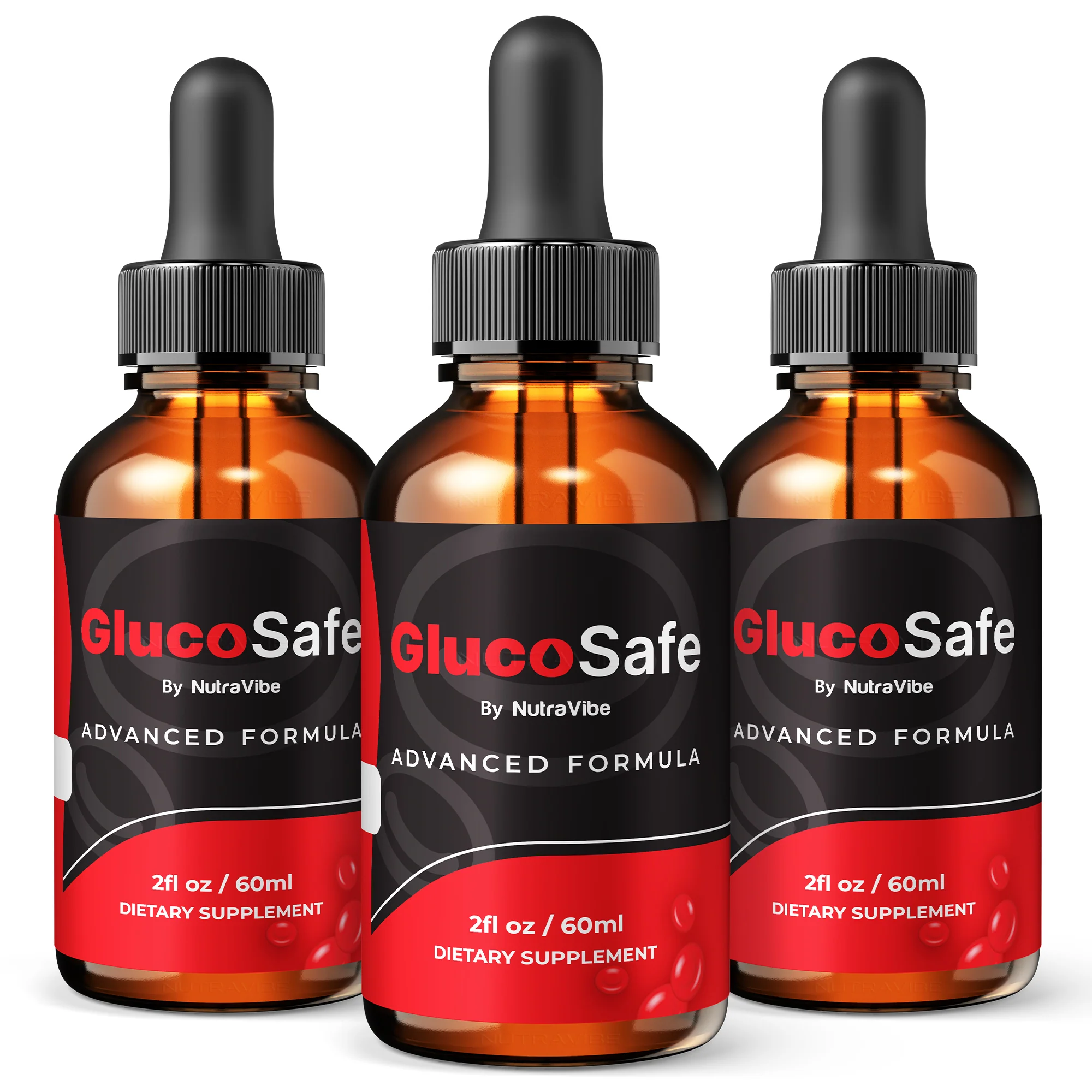  GlucoSafe - 3 Bottles